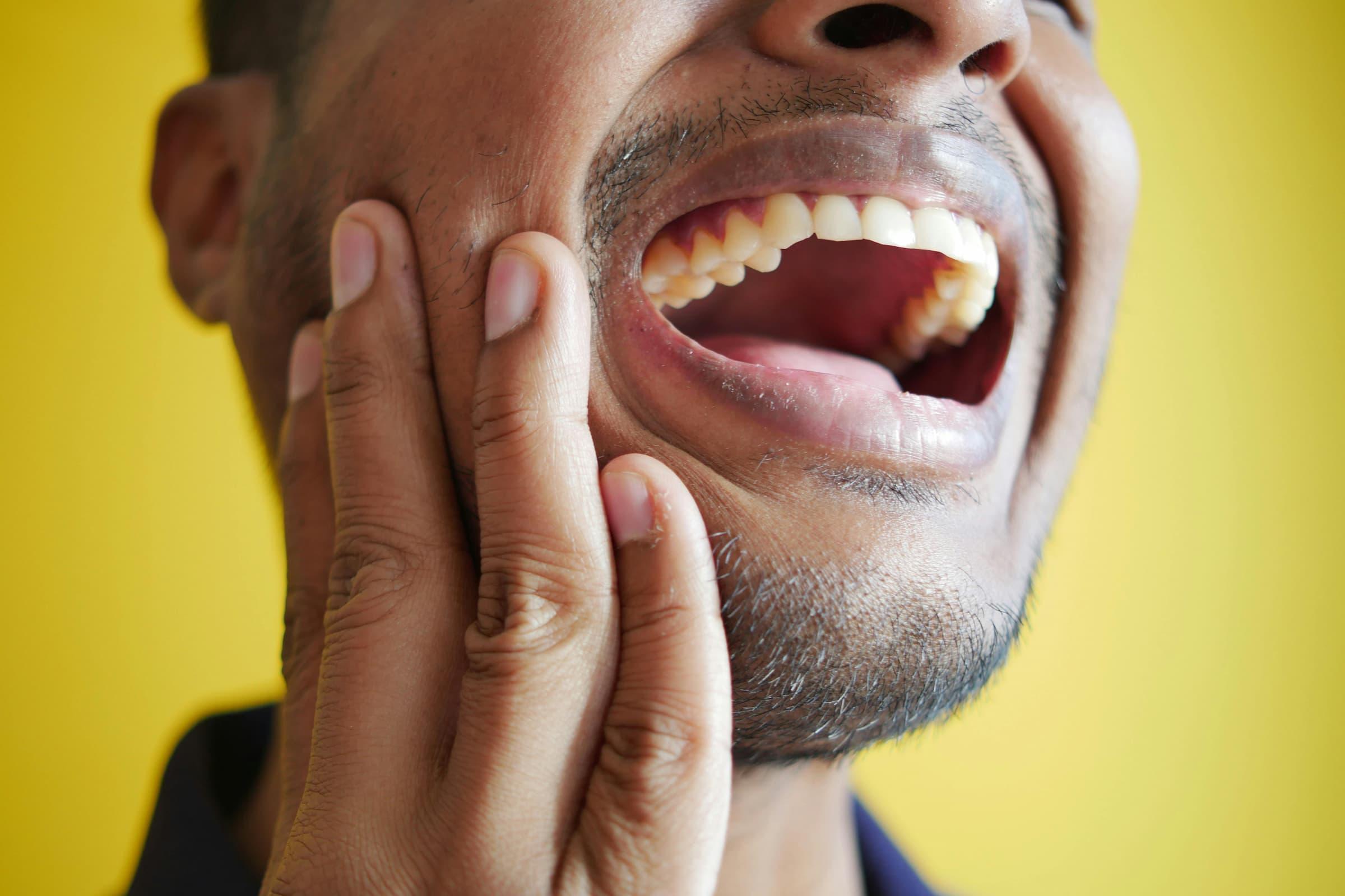 Physical tension in jaw and neck