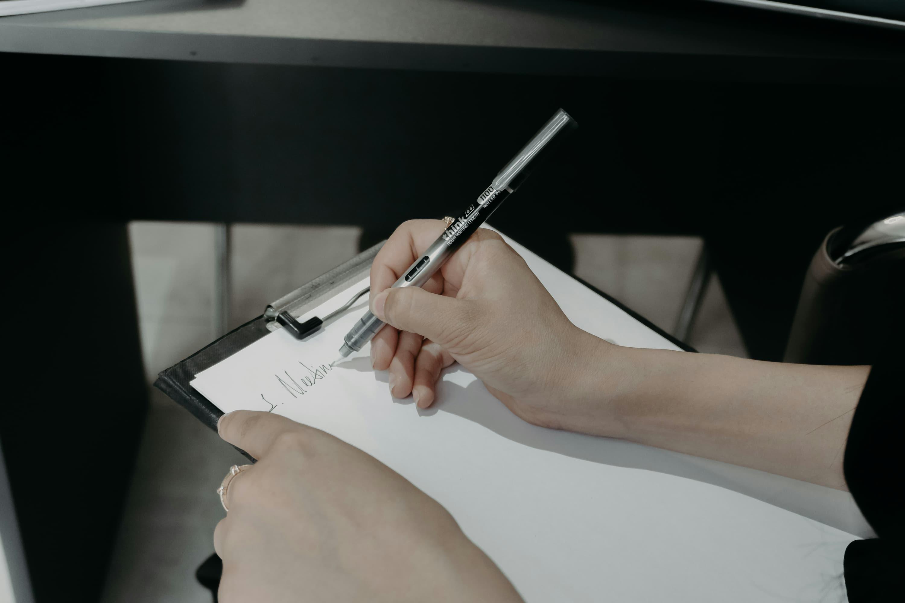 Journaling to clear the mind